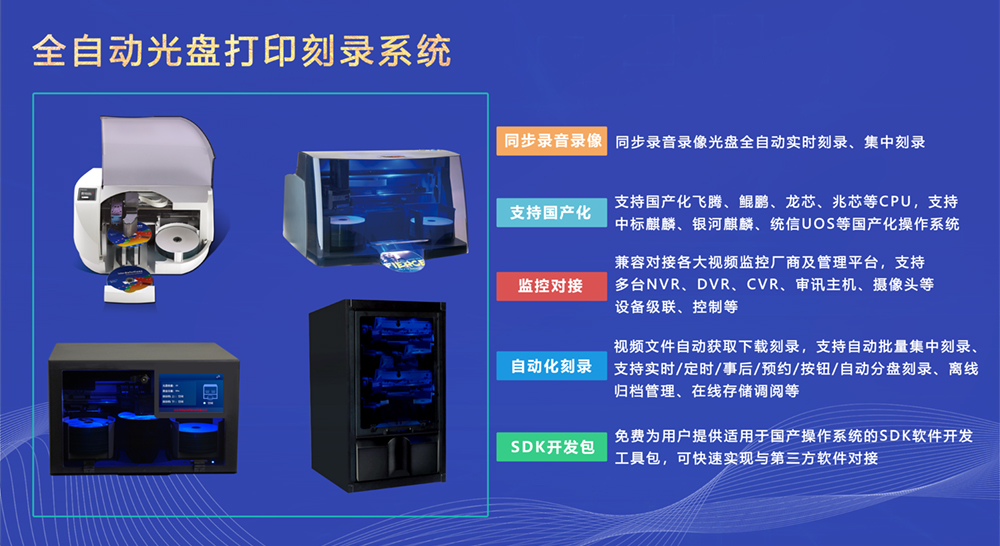 派美雅全自動光盤打印刻錄系統